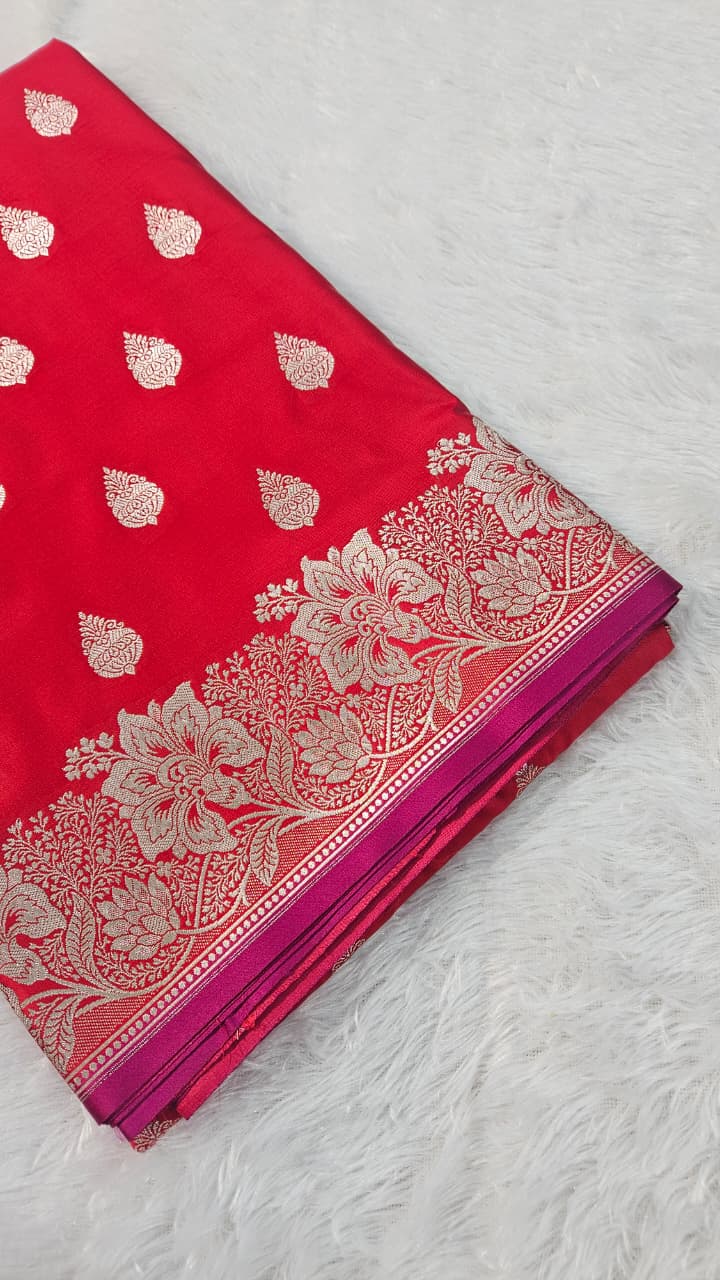 Banarasi Mashru Katan Silk Saree