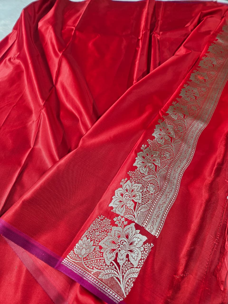 Banarasi Mashru Katan Silk Saree
