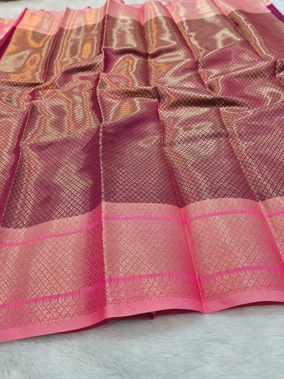 Soft Katan Silk Buti Design Saree