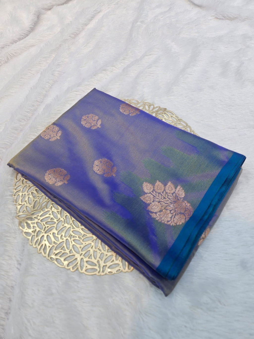 Soft Katan Silk Buti Design Saree
