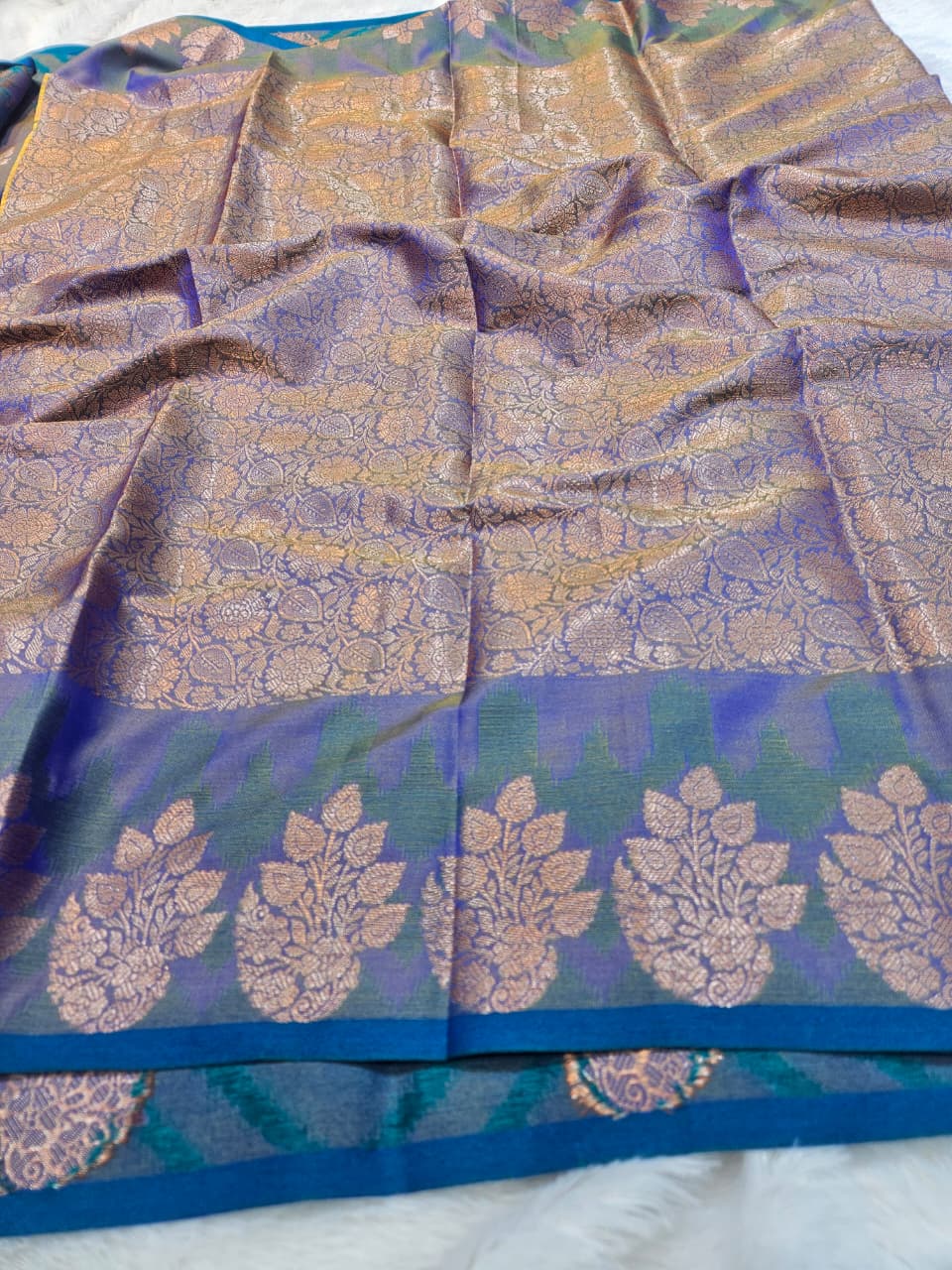 Soft Katan Silk Buti Design Saree