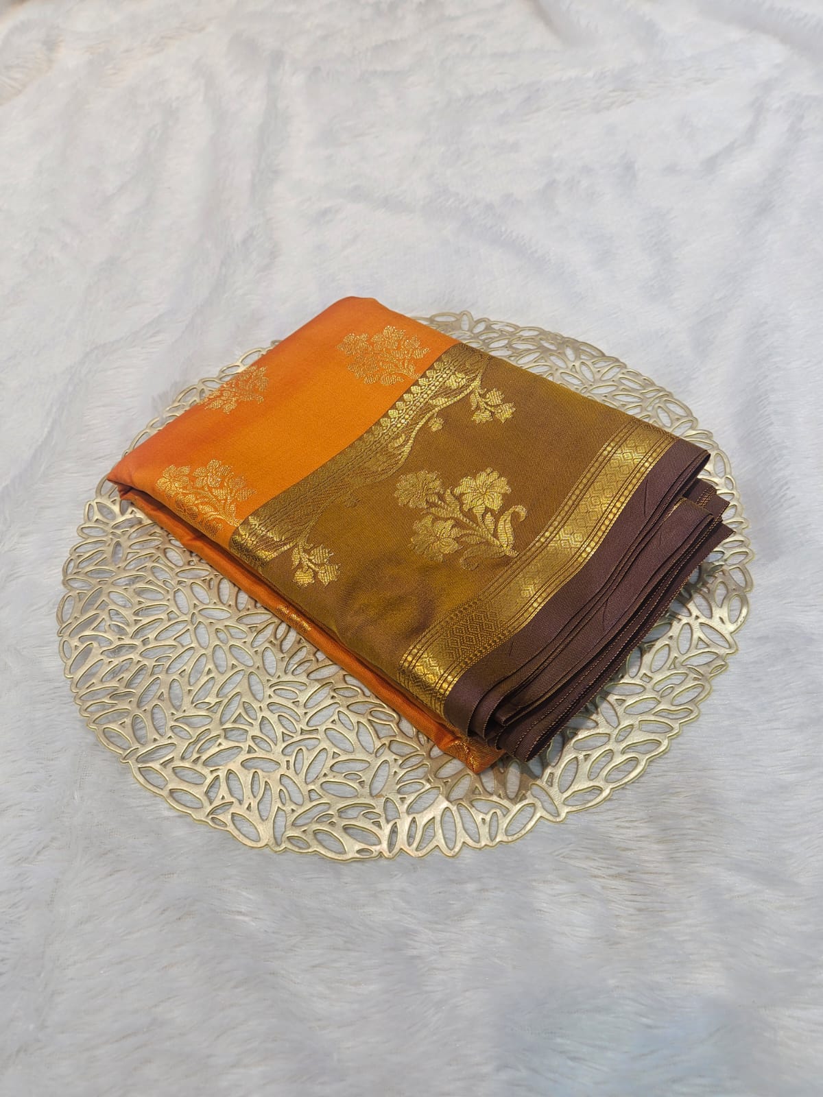 Soft Katan Silk Buti Design Saree
