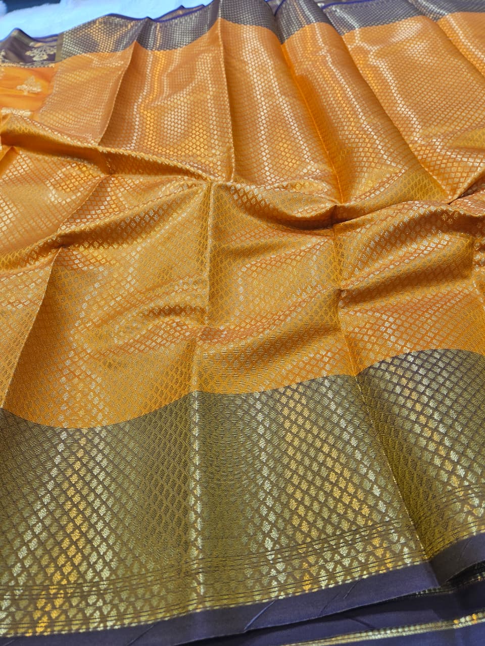 Soft Katan Silk Buti Design Saree