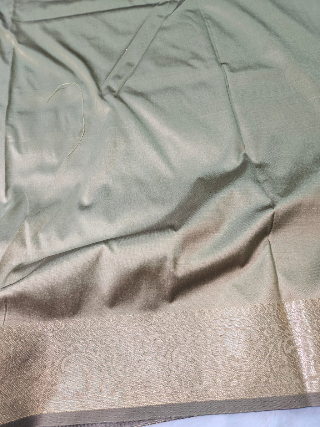 Tasar Banarasi Soft Tissue Zari Stripe Design Saree