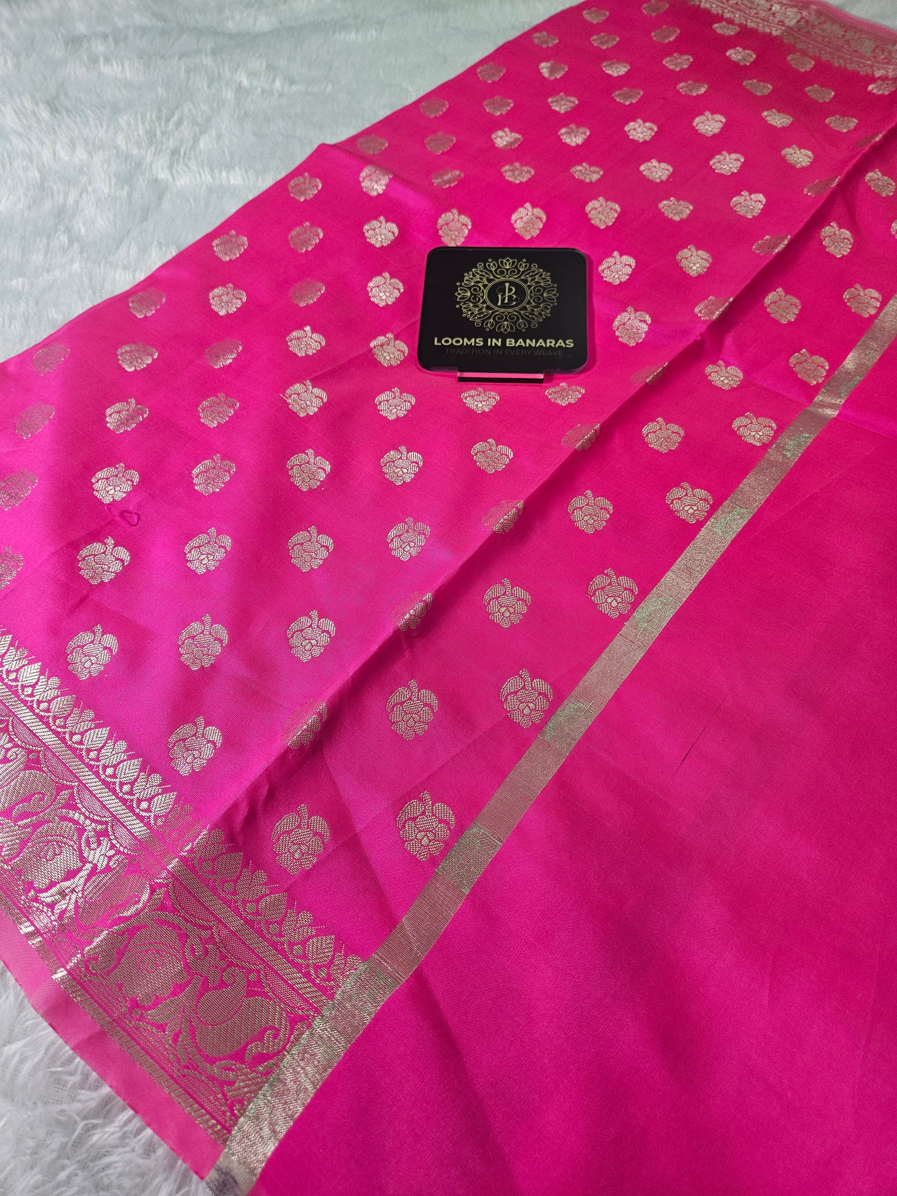 Banarasi Silk Rani Dupatta Buti Design